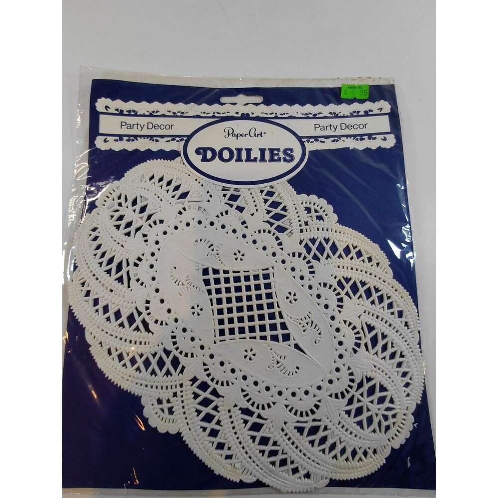 Paper Art Doilies 10½" Round White Party Decor Lot of 12